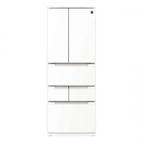 シャープ SHARP 冷蔵庫 457L 6ドア 観音開き ラスティックホワイト SJ-MF46P-W (大型配送対象商品 / 配達日・時間指定不可/ 沖縄および離島対応不可)〈SJMF46P-W〉のサムネイル