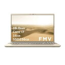 富士通 FUJITSU ノートパソコン 16.0型 Core i7 メモリ:16GB SSD:256GB ベージュゴールド FMVA50J3G