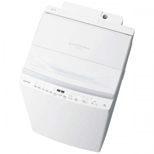 東芝 TOSHIBA 全自動洗濯機 ZABOON ザブーン 洗濯8.0kg グランホワイト AW-8DP5-W(宅配サイズ商品 / 設置・リサイクル希望の場合は別途料金および配達日・時間指定不可)〈AW8DP5-W〉