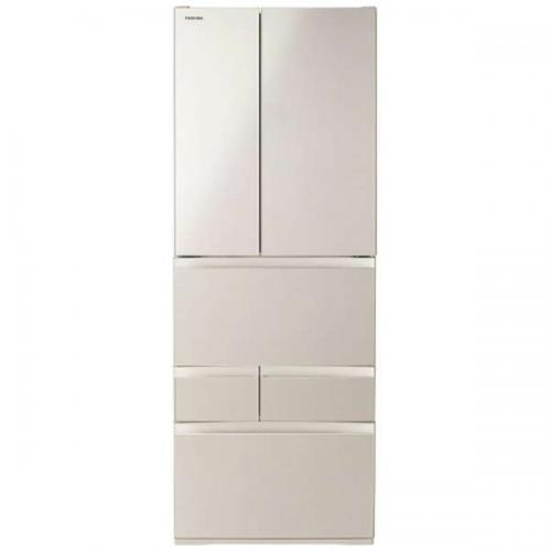 【11/20限定ポイント2倍】【配送設置無料】東芝 TOSHIBA 冷蔵庫 VEGETA FHシリーズ 551L 6ドア 観音開きタイプ サテンゴールド GR-Y550FH-EC(大型配送対象商品/配達日・時間指定不可/沖縄および離島対応不可)〈GRY550FH-EC〉