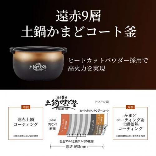 タイガー TIGER 圧力IHジャー炊飯器 3.5合炊き 炊き立てご泡火炊き オフホワイト J...