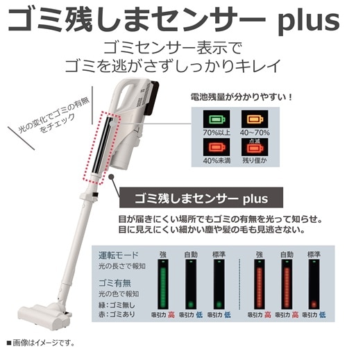 東芝 TOSHIBA 掃除機 トルネオ コードレス VC-CLZ74DS C グレースベージュのサブ画像 3