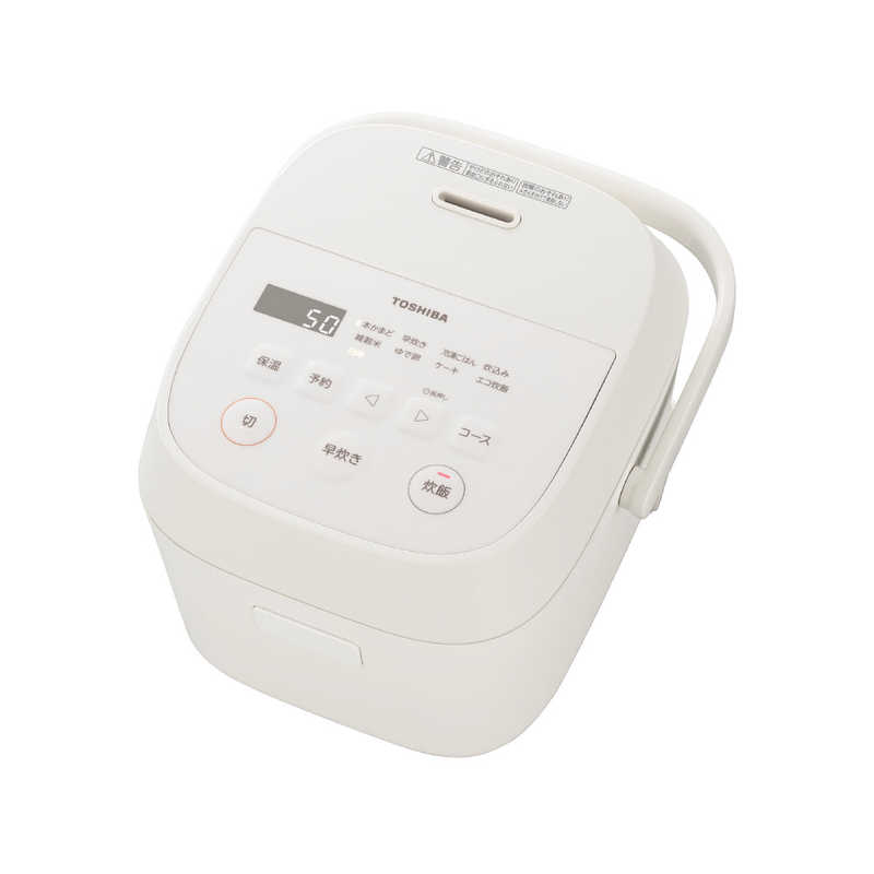 【延長保証対応!!】TOSHIBA マイコン炊飯器 3合炊き RC-5AMX(W) ホワイト