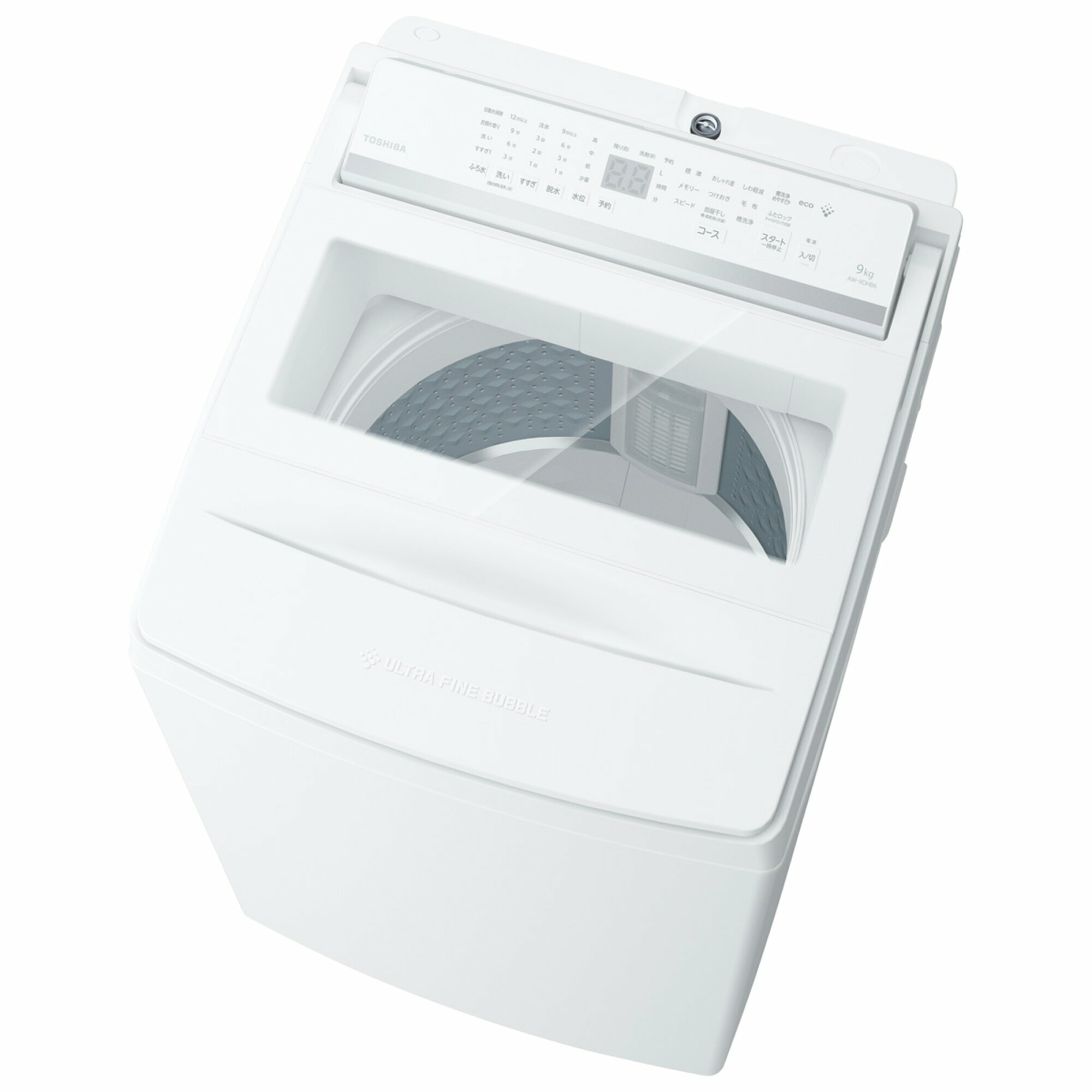 東芝 TOSHIBA 全自動洗濯機-インバーター洗濯機 ZABOON グランホワイト AW-9DHB ...