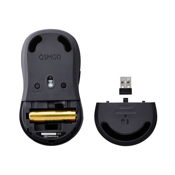 エレコム ELECOM OSMOD 7 USB無線/Bluetooth 静音マウス [7ボタン/Lサイズ] M-MY40MBSBK サブ画像