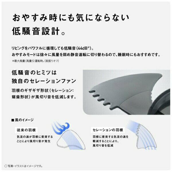 Panasonic パナソニック サーキュレーター F-D237D-W ホワイトのサブ画像 3