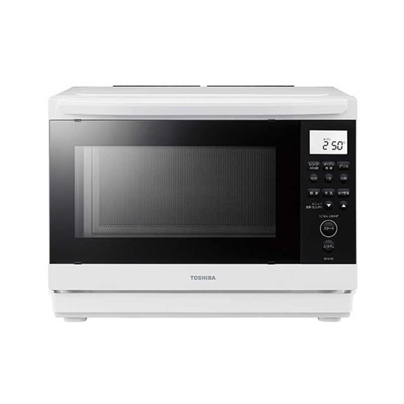 【要エントリー!9/20〜9/30限定!最大10万ポイント当たる】東芝 TOSHIBA 角皿式スチームオーブンレンジ 26L フラット 石窯ドーム ハイアングル赤外線センサー ホワイト ER-D70C-W