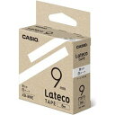 CASIO カシオ Lateco(ラテコ) 詰め替え用テープ XB-9WE 9mm (白・黒文字) 〈XB9WE〉
