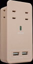 ファーゴ SATI COLOR サティカラー AC4個口 USB 2ポート 4.2A ラテベージュ CT221BE 〈CT221BE〉