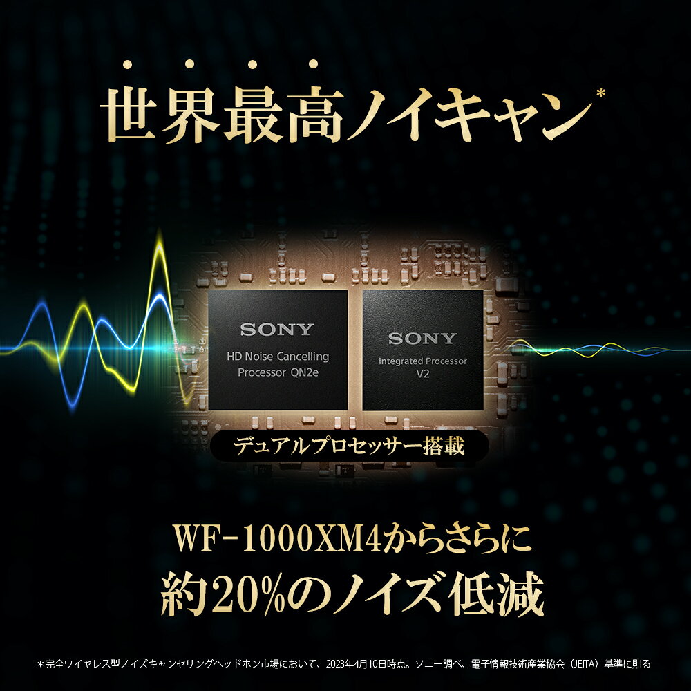 ソニー SONY ノイズキャンセリング ワイヤレスイヤホン Bluetooth ハイレゾ対応 マルチポイント接続対応 シルバー WF-1000XM5 SC〈WF1000XM5-SC〉 denkichiweb-10025979 デンキチWeb 楽天市場店 サンプル画像3