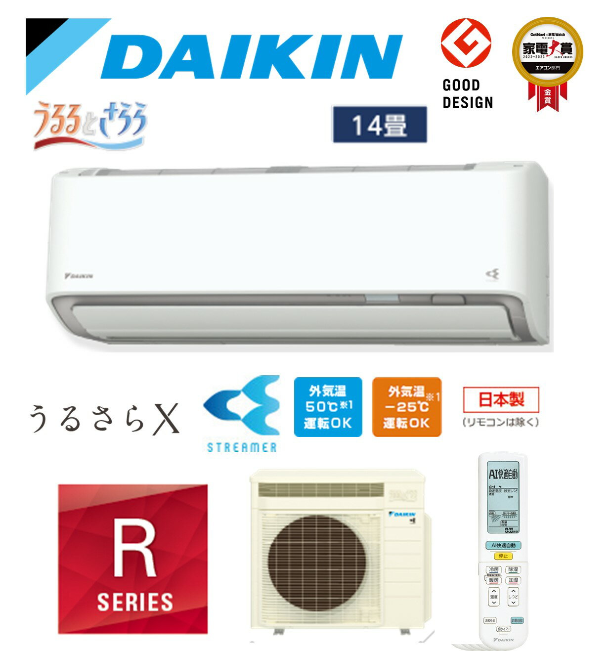  DAIKIN  (14ñ200V) 뤵X R꡼ ǽ ۥ磻 AN404ARP-W (緿о...