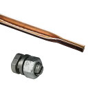 アース 棒 セット 【 追加アース棒セット(90cm) 】銅 銅線 三連式 電気柵 電気さく アース 銅メッキ 打ち込み 強度 アーシング 獣害対策 放牧 ファ...