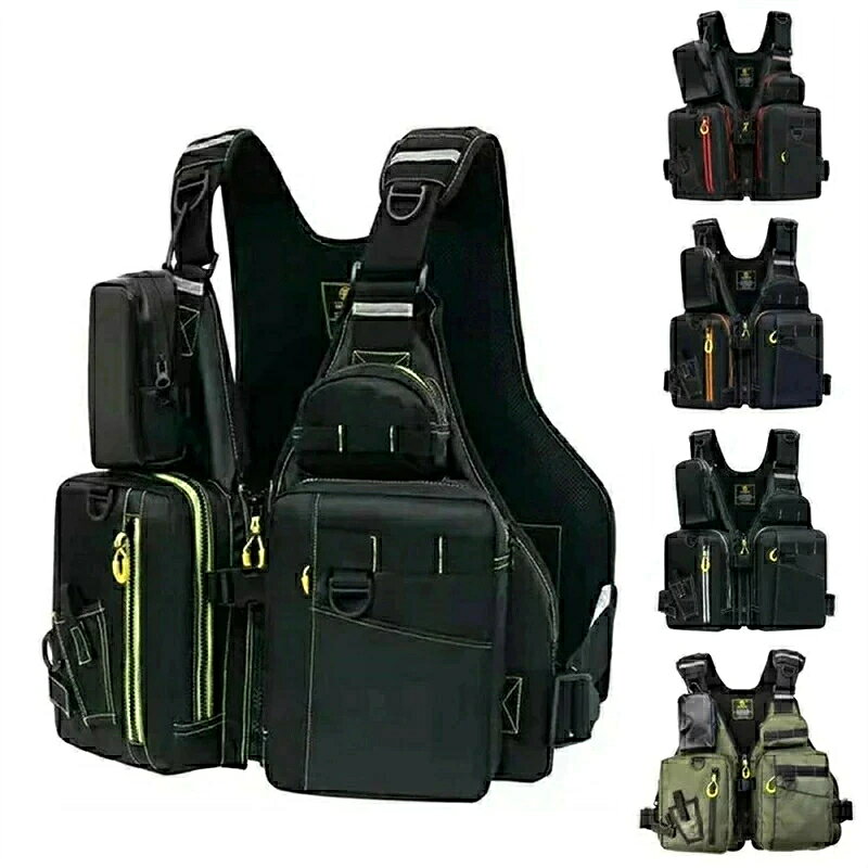 商品情報 サイズ フリーサイズ：ウエスト110-130cm(ベルトの調節可) 着丈62cm 浮力材 発泡ポリエチレン 浮力 110KG(80N) ★収納力がUPしたウェイティングベストのスタンダードモデル、最大限のパフォーマンスを目指した設計。サーフ、釣りフィッシング、カヤックなど幅広いフィールドに対応。 ★フリーサイズ：ウエスト110-130cm(ベルトの調節可) 着丈62cm 浮力110KG(80N) ★浮力材：発泡ポリエチレンはEPSに比べて強度があり、デザイン的に立体感のあり型崩れしない、耐荷重性にも優れていて、大きな浮力を持ち。洗濯するとき、浮力材の取り出し可。 ★浮力材はフロントと脇部と分割し、浮力に安全性を高めて、体にもフィット。背中と内側のメッシュ生地は、高い通気性を発揮して、気心地がいい。 ★ピンオンリールホルダーは胸部中央部それぞれ配置。ポケットもかなり数があり道具を細かく収納可能です。 関連キーワード：マリンスポーツ フィッシング カヤック 防災 CE認証あり