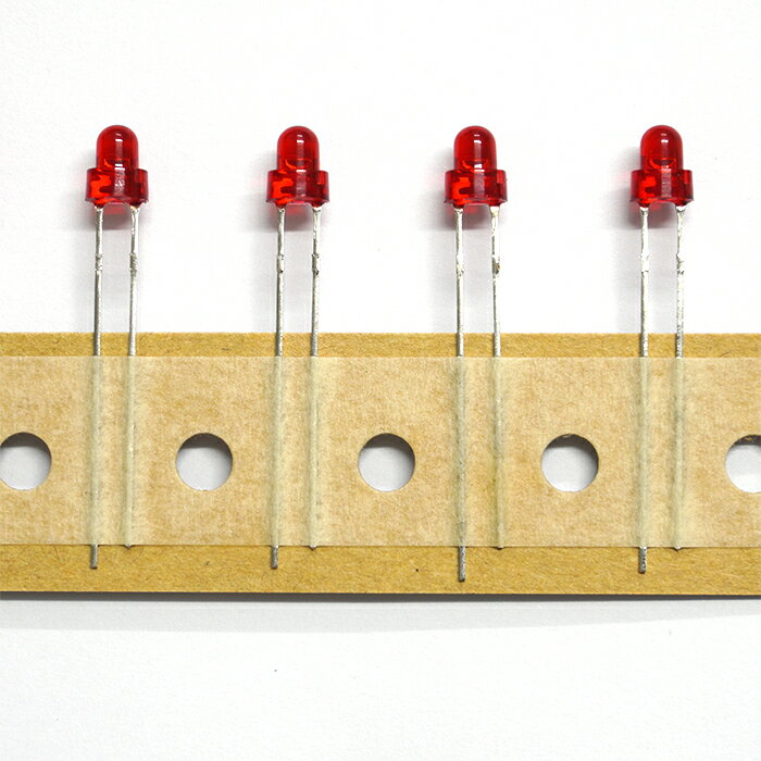 LED 3mm 赤色 20mcd 630nm 発光ダイオード パイロットランプ 40個入り 2