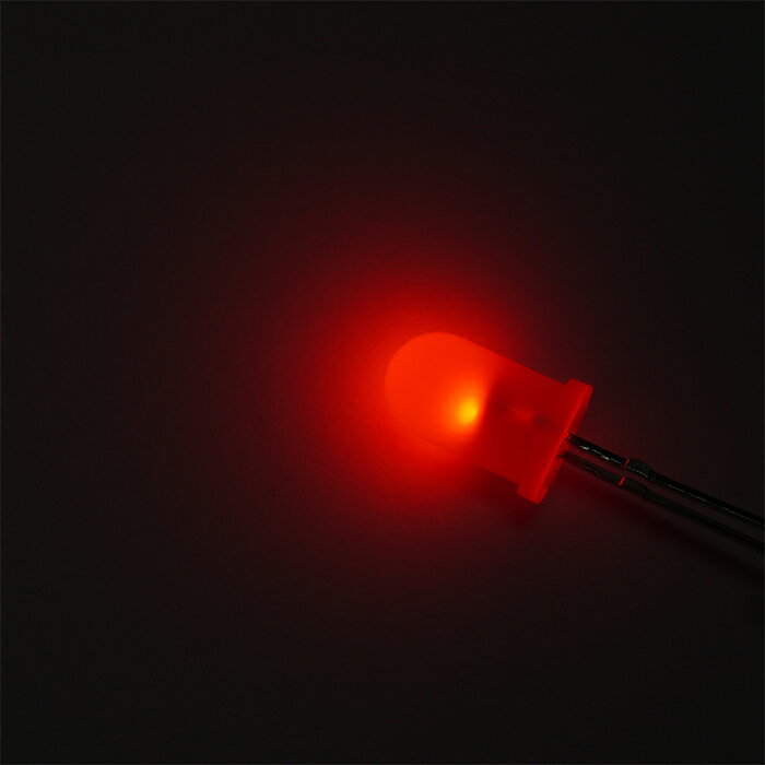 LED 5mm 赤色 電圧検出 電圧比較回路内蔵 約2V-4.2V 最大15V 2個入り 3