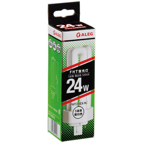 【在庫あり／即納】ALEG (アレッグ) コンパクト蛍光灯 FHT24【選べる光色】FHT24EX-N（昼白色） FHT24EX-L（電球色）