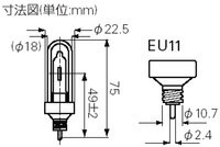 ウシオ JDW110V85WGS/K(EU11) 1BOX＜10本×＠2046＞ 10本セット［JDW110V85WGSK］【送料80サイズ】(K) 2