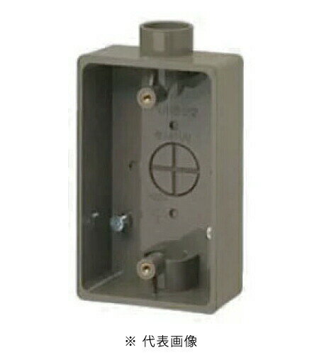 未来工業 PVR22-2LB 露出スイッチボックス VE16・22（1・2方出兼用) 色 ライトブラウン