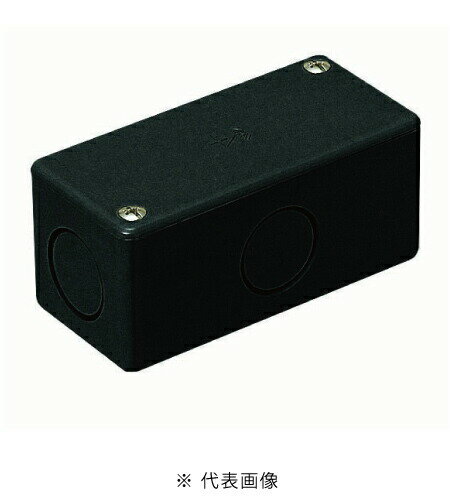 未来工業 PVU-K ユニバーサルボックス ノック付 色 黒