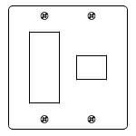 パナソニック WN7574 フルカラー新金属プレート4コ用