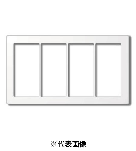 Rakuten - パナソニック WTC7104W スイッチプート 4連用 ラウンド 色ホワイト インボイス対応・領収書発行可