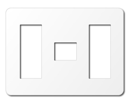パナソニック WTF7777W 簡易耐火コンセントプレート 3コ+1コ+3コ用 ラウンド 色ホワイト