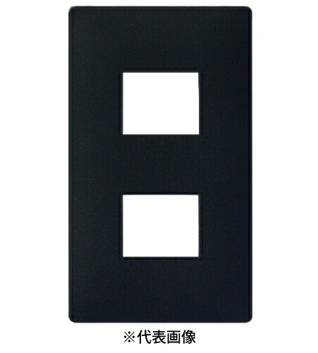 パナソニック WTL7702BK 簡易耐火コンセントプレート 2コ用 色マットブラック