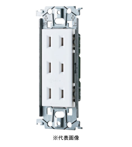 楽天電材BlueWoodパナソニック WTL13033MW 配線器具 SO-STYLE 埋込トリプルコンセント 金属枠付 定格 15A 125V 標準仕上げ マットセラミックホワイト