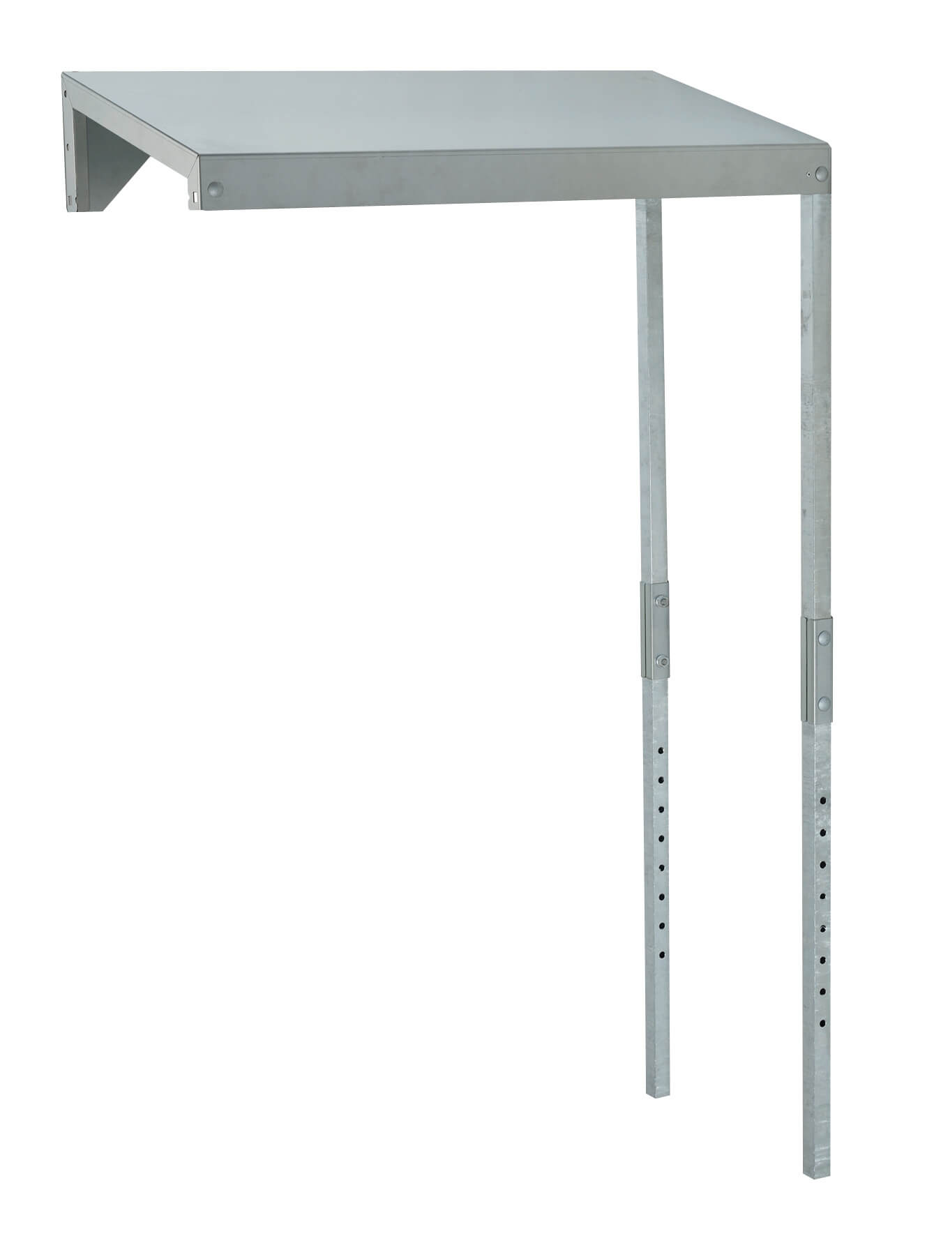 バクマ B-BY8-J パッケージエアコン用 室外ユニット用据付架台 連結架台用防雪屋根 エアコン有効mm幅976奥行411高900~1250