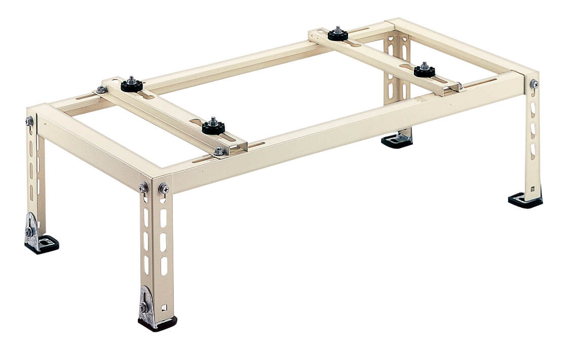 バクマ B-HT-L2 平地・傾斜置用架台 溶融亜鉛メッキ鋼板 エアコン固定寸法W335~740 D180~380