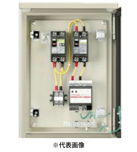 電気自動車(EV)6kW充電設備用引込分岐盤 ◆ 特 長 ・施錠可能なキャビネットです。(鍵番号違いの対応も可能です。) ・屋外で風雨にさらされる場所(雨線外)への設置が可能です。 ・住宅の壁面色に合わせてキャビネットの指定色対応が可能です。 ・既設住宅の引込口配線方法に応じた商品をご用意しています。 ◆ 内 容 2022年12月28日発行の内線規程 第14版(JEAC 8001-2022) 3597-6[充電設備の施設] 資料3-5-1[電気自動車(EV)用6kW 充電設備の施設例]に住宅へのEV6kW充電設備を設置する際 の施設例として、「標準施工」、「方式A」、「方式C」の3例が 規定されました。 本商品は、この施設例の「方式C」に対応しています。 「方式C」とは、既設住宅において引込口装置の電源側にEV充 電設備用漏電ブレーカを取り付けし、EV6kW充電設備を屋外 配線または屋側配線で施設する方法です。 屋外に主開閉器と上記ブレーカ、SPDを搭載した盤を設置す ることとなります。 ◆ 仕 様 相線式：単相2線 定格電圧：AC200V 主開閉器 ：なし 主開閉器容量：なし ホーム分電盤用端子台：なし EV充電設備用漏電ブレーカ：GE52C 2P 40A F15 寸法mm(ヨコxタテxフカサ)：300x400x120 適用キャビネット： OAS12-34 塗装色：ライトベージュ 質量 kg：8.8 ＜外 観＞ ・外観（保護板を閉めた時） ・外観（保護板を外した時）nittoEV6kW充電設備用引込分岐盤KN-41EV