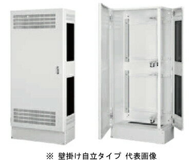 Rakuten - 日東工業 THD25-6513 HUB収納キャビネット 壁掛け自立タイプ 色ペールホワイト塗装 外形(W=650 h=1300 D=250) mm 取付ユニット4U+4U インボイス対応・領収書発行可