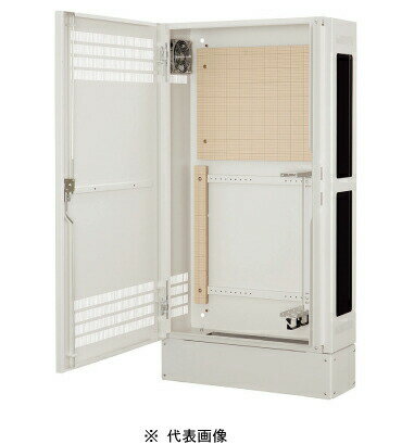 Rakuten - 日東工業 THD34-6513-BF HUB収納キャビネット 壁掛け自立ボデーファン付タイプ 色ペールホワイト塗装 外形 (W=650 h=1450 D=340) mm 取付ユニット6U+6U インボイス対応・領収書発行可