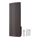 サン電子 WG20B-C 地デジ用ブースタ内蔵UHF平面アンテナ 水平専用 ブラウン