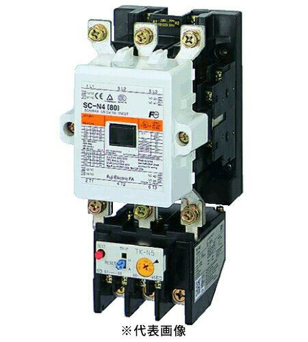 富士電機 SW-N4 標準形 電磁開閉器 ケースカバーなし 定格使用電流80A 補助接点2a2b コイル電圧 200/100V(選択)