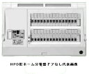 日東工業 HPD3E7-222 HPD型ホーム分電盤 ドアなし スタンダードタイプ 単相3線式 単3中性線欠相保護付漏電ブレーカ付 主幹容量75A 分岐回路数22+予備2