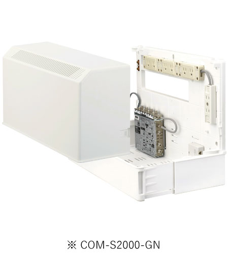 サン電子 COM-S2000-GN 情報分電盤 COM-S Gモデル 搭載機器 ブースタ TV8分配 TEL1回線8分岐 電源コン..