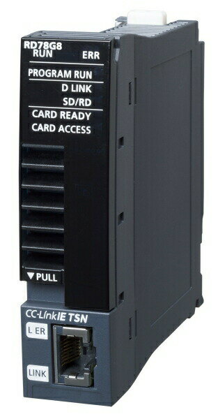 三菱電機 RD78G8 モーションユニット 最大制御軸数：8軸 最小演算周期：62.5μs CC-Link IE TSN接続 位置決め制御，同期制御，速度制御，トルク制御