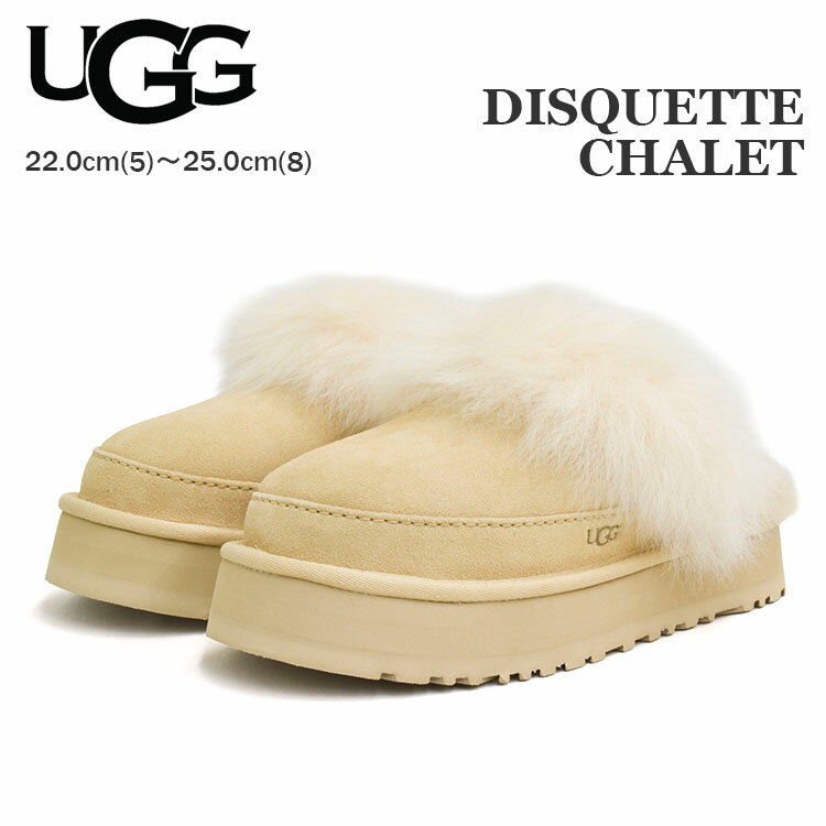 UGG アグ ディスケット シャレー レディース ムートン スリッパ スリッポン ファー 厚底 サボ サンドキャッスル W DISQUETTE CHALET 1173930のサムネイル