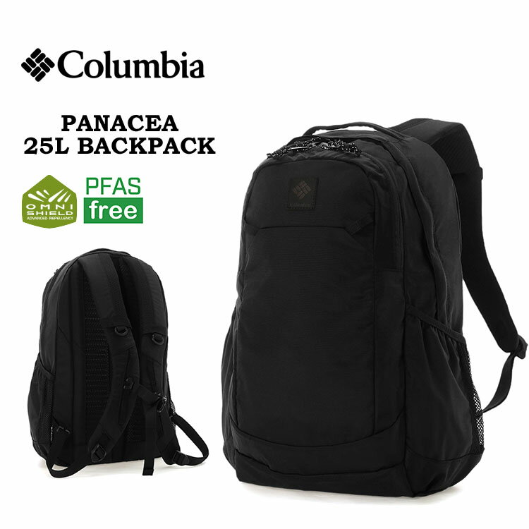 Colombia - コロンビア パナシーア 25L バックパック メンズ レディース ブラック バッグ リュック 撥水 アウトドア BLACK Columbia PANACEA 25L BACKPACK PU8665