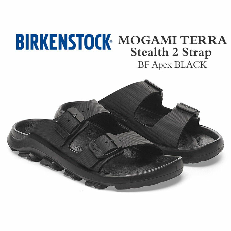 Rakuten - ビルケンシュトック モガミ テラ ステルス 2ストラップ メンズ サンダル ビルコフロー エイペックス ブラック BIRKENSTOCK MOGAMI TERRA Stealth 2S BF Apex BLACK 1029643