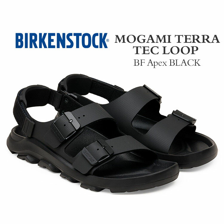 Rakuten - ビルケンシュトック モガミ テラ テック ループ メンズ サンダル ビルコフロー エイペックス ブラック BIRKENSTOCK MOGAMI TECH LOOP SB BF Apex BLACK 1031279