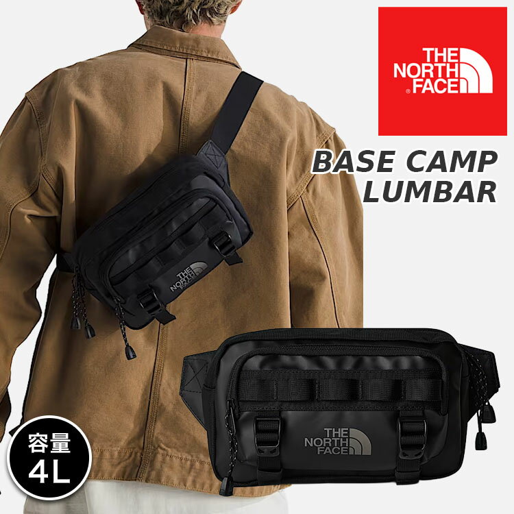 ザ ノースフェイス ベースキャンプ ランバー ボディバッグ メンズ レディース ブラック ウエストバッグ..