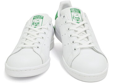 アディダス スタン スミス J スニーカー レディース ホワイト/ホワイト/グリーン adidas STAN SMITH J WHITE/WHITE/GREEN M20605