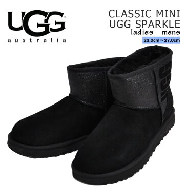 アグ クラシックミニ スパークル ブラック メンズ レディース UGG CLASSIC MINI SPARKLE BLACK 1098452