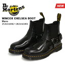 ドクターマーチン ウィンコックス チェルシーブーツ サイドゴアブーツ リングブーツ おしゃれ ブラック Dr.Martens WINCOX CHELSEA BOOT ショートブーツ バイカーブーツ 23866001