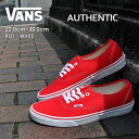 VANS バンズ オーセンティック スニーカー メンズ レディース レッド/ホワイト AUTHENTIC VN000EE3RED