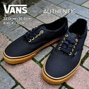 【期間限定価格～30(火)09:59まで】 VANS バンズ オーセンティック スニーカー メンズ レディース ブラック/ラバー AUTHENTIC VN000TSVBXH