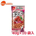 \新商品/ポリッピー梅しそ味 40g×10袋入 【Eサイズ】 でん六 新商品 期間限定 おつまみ 豆菓子 ピーナッツ 落花生 梅 しそ 酸っぱい おかし おやつ お買い物マラソン