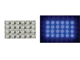 青LEDドームライト-12V-34x20mm